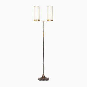 Stehlampe aus Bronze & Messing, 1950er
