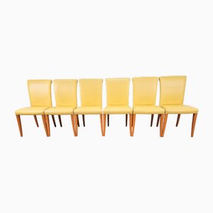 Leather Dining Chairs by Poltrona Frau for Vittoria, 1990s, Set of 6