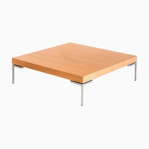 Table Basse Modèle Charles en Chêne et Aluminium par Antonio Citterio pour B & B Italia