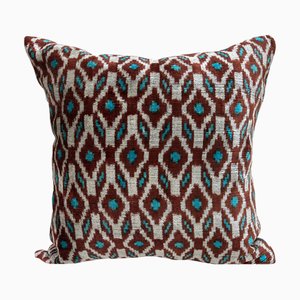 Housse de Coussin en Velours et Soie avec Motif Ethnique, 2000s