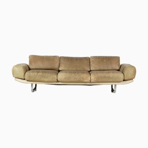 Mid-Century Modern Lounge Sofa in Leather, 1960s