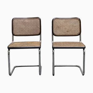 Sillas Mod. Marcado Cesca de Marcel Breuer para Thonet, años 70. Juego de 2
