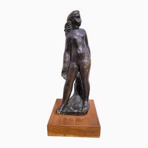 G Kolbic, Femme Nue En Bronze, Début Du 20e Siècle, Bronze