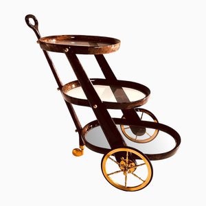 Vintage Serving Trolley by Aldo Tura, 1980