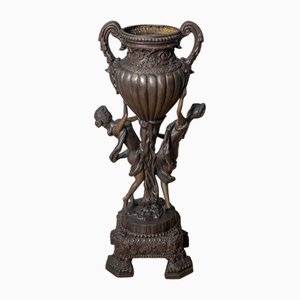 Mid-Century Bronze Plant Stand, 1950s
