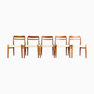 Mid-Century Stühle Gustav Bahus Alf Aarseth, 1960s, Set of 5