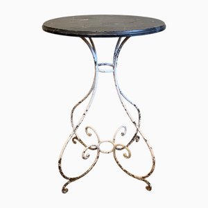 Französischer Jugendstil Tisch mit Marmorimitat, 1890er