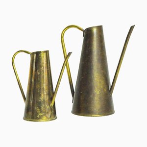 Watering Cans in Brass, Denmark,1960s, Set of 2