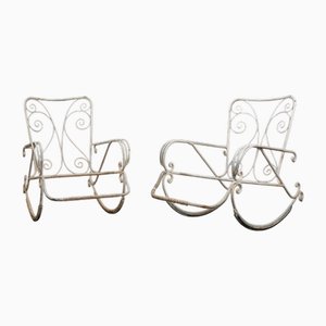 Set of Rocking Armchairs by Gio Ponti, Lio Carminati, 1920s