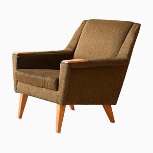 Fauteuil Vintage Scandinave avec Tissu Original, 1960s