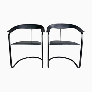 Set of Vintage Canasta Cantilever Chairs from Arrben, Italy, 1970s