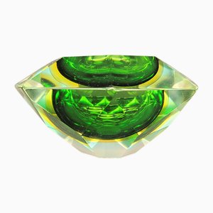 Cendrier Prism en Verre de Mandruzzato Murano, 1950s