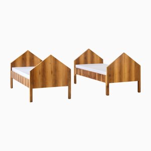 Set of Single Gray Beds from, 1960s