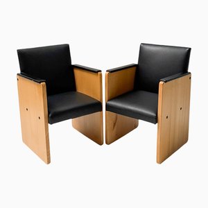 Set of Art Deco Modernist Armchairs by Jan Den Drijver for De Stijl, 1930s