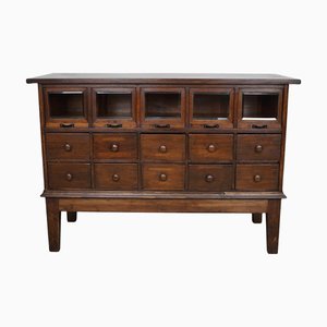 Vintage German Oak Haberdashery Shop Cabinet, 1920s