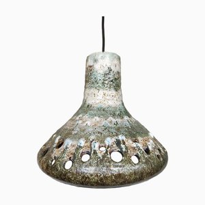 Midcentury Ceramic Fat Lava Pendant Lamp, 1960s