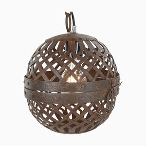 Lámpara colgante de bola de metal