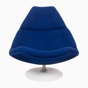 Chaise Pivotante F590 Bleue Geoffrey D. Harcourt pour Artifort, 1960s