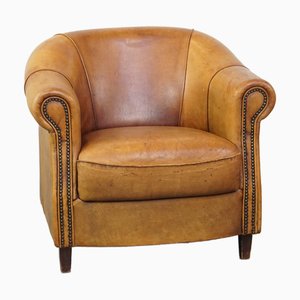 Vintage Sheep Leather Club Chair