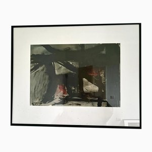 Abstract Composition, Watercolor, Framed