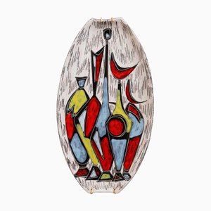 Vintage Studio Ceramic Wall Plate, Italy, 1970s