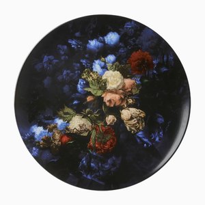 Assiette Murale en Porcelaine avec Fleurs par Heinen delfts blauw