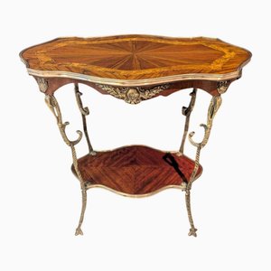 Tavolino Napoleone III intarsiato, anni '20