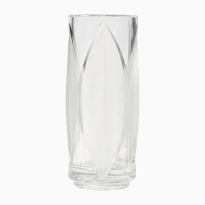 Lotos Glass Vase by Rudolf Jurnikl for Libochovice, 1970s