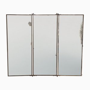 Großer Triptychon Wandspiegel von Miroir Brot, 1920er