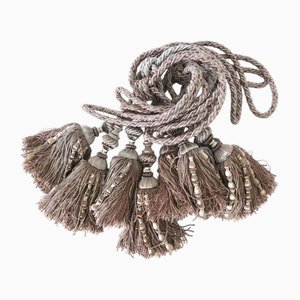 Vintage French Lavender Curtain Tie Backs, Set of 2