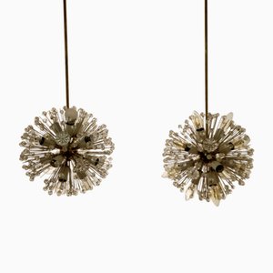 Lampadari Sputnik attribuiti a Emil Stejnar per Rupert Nikoll, anni '60, set di 2
