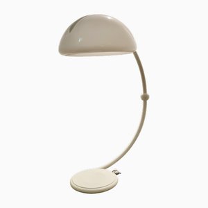 Lámpara de pie Serpente en blanco de Elio Martinelli para Martinelli Luce