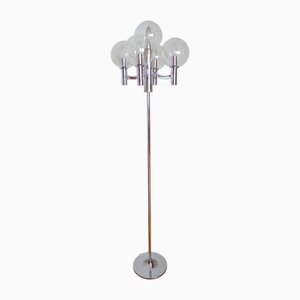 Lampadaire en Chrome et Verre de Kaiser Leuchten, 1960s