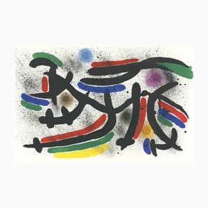 Joan Miró, Lithographie IX, Color Lithograph, 1972