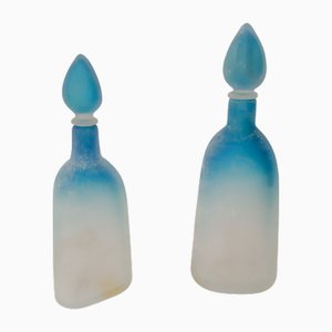 Murano Glass Bottles from Cenedese, 1970s, Set of 2