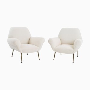 Gigi Radice zugeschriebene Armlehnstühle für Minotti, 1960er, 2er Set