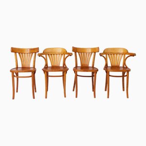 Beech Bentwood Chairs from Radomsko ZMG, Poland, 1970s, Set of 4
