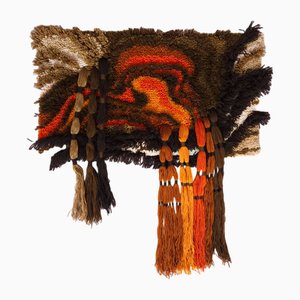 Mid-Century German Wool Wall Tapestry, 1970s