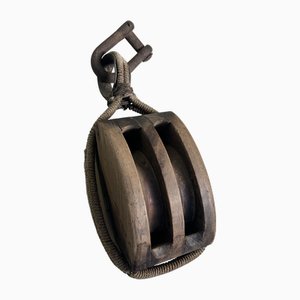 Wooden Pulley, Japan, 1920s