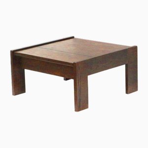 Vintage Brutalist Square Coffee Table by Harry De Groot for Leolux, 1970s