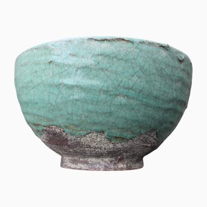 Large Minimalist Zaccagnini Bowl with Enamel, Italy, 1950s