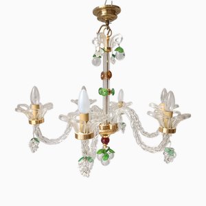 Chandelier attributed to Paolo Venini for Murano