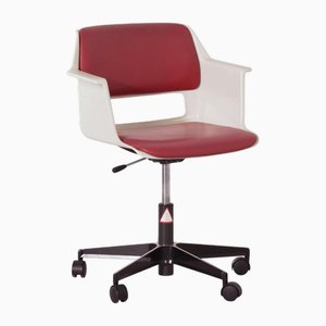Roter Bürostuhl 2712 mit Armlehnen von André Cordemeyer für Gispen, 1970er
