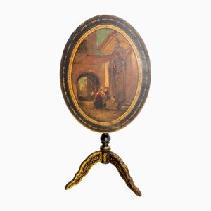 Napoleon III Late 19th Century Italian Gueridon Foldable Side Table, 1890s
