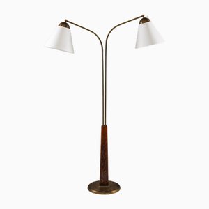 Swedish Modern Floor Lamp attributed to Tor Wolfenstein, 1940s
