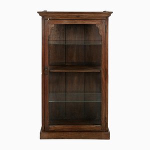 Wooden Wall Display Case with Shelves