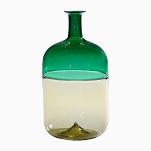 Vase Art en Verre Bolle attribué à Tapio Wirkkala pour Venini, Murano, 1966