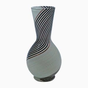 Vase en Verre Filigrane par Dino Martens pour Aureliano Toso, 1950s