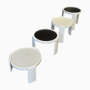 Early Model 780 Stackable Side Tables by Gianfranco Frattini for Cassina, 1966, Set of 4