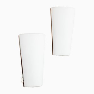 Wall Lamps from Glashutte Limburg, Set of 2